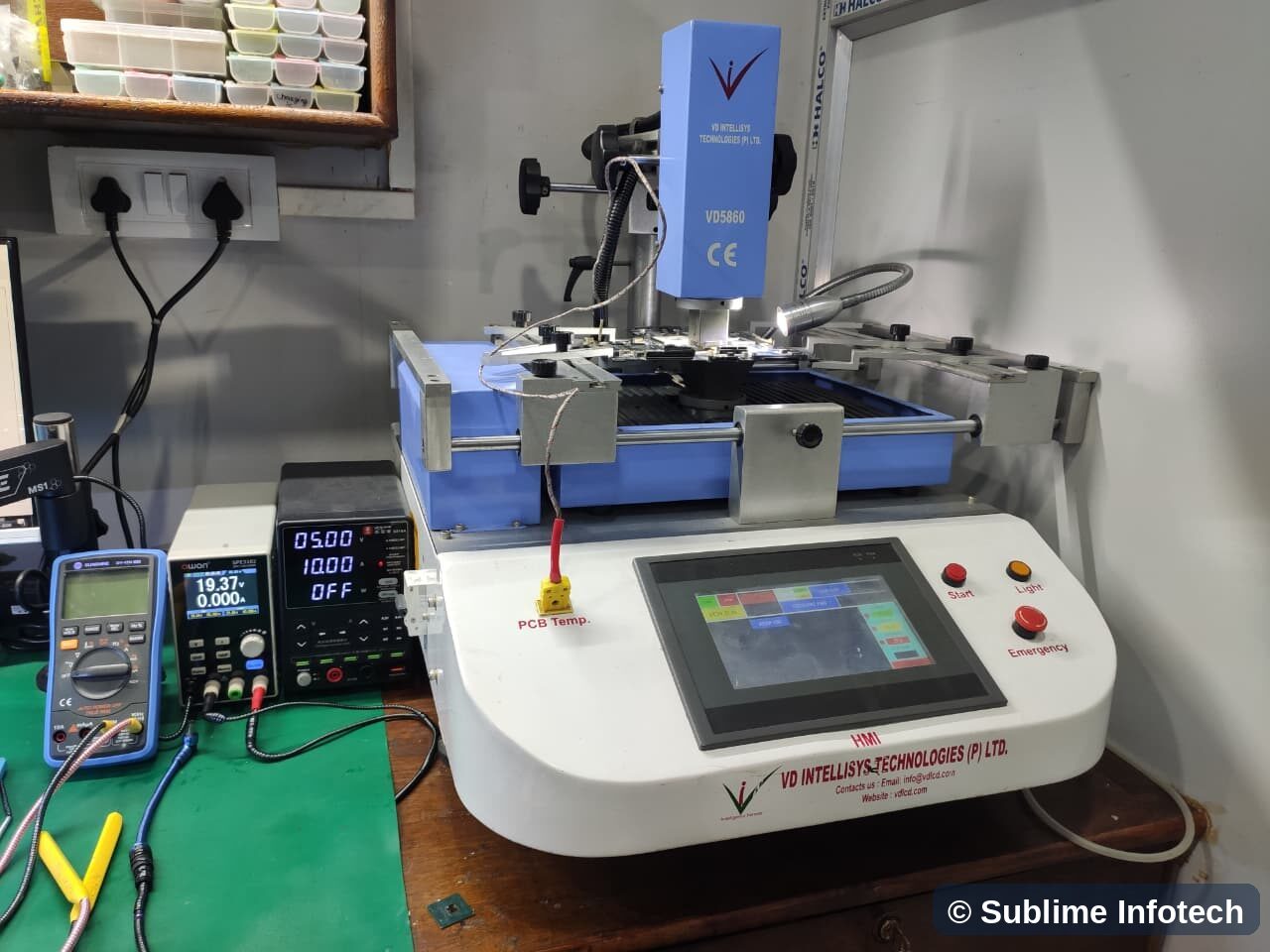 Infrared BGA rework station